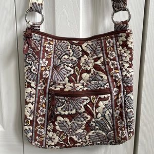 Vera Bradley Slate Blooms Crossbody Bag Adjustable Strap